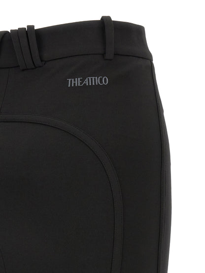 The Attico Metal Plate Skirt Black