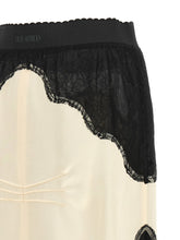 The Attico Lace Insert Skirt White/Black