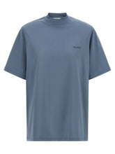 The Attico Mock-neck T-shirt Blue