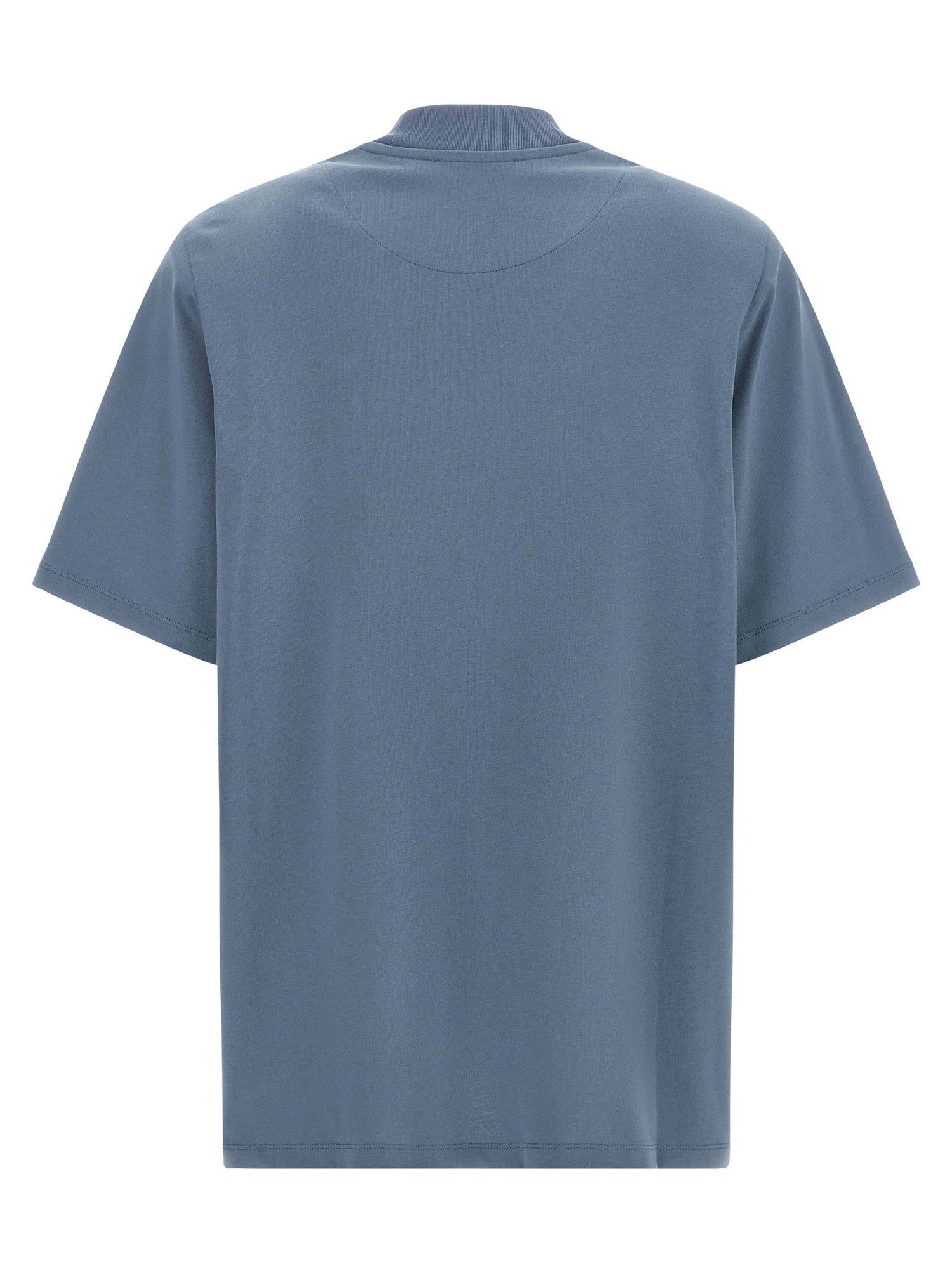The Attico Mock-neck T-shirt Blue