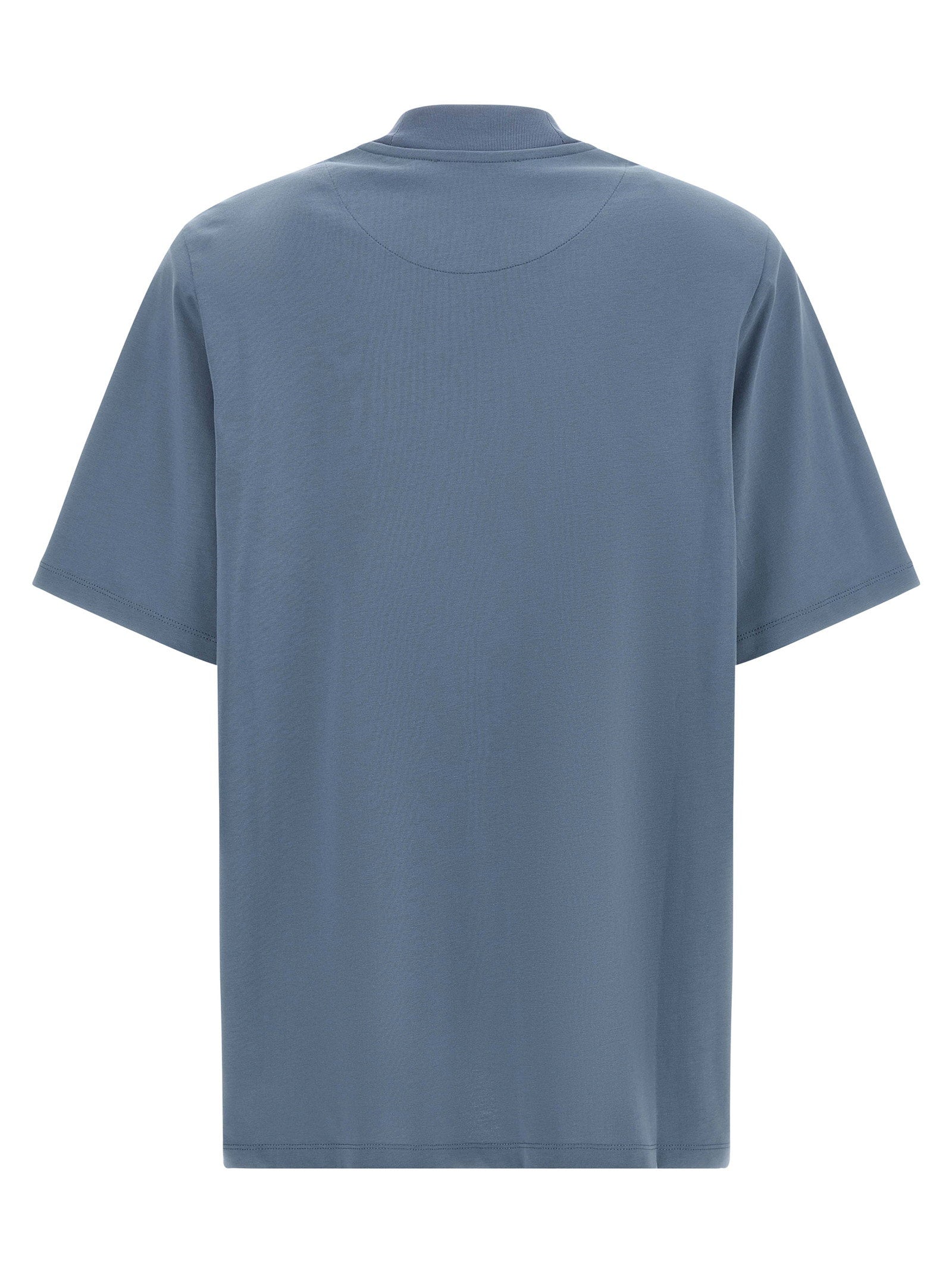 The Attico Mock-neck T-shirt Blue