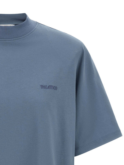 The Attico Mock-neck T-shirt Blue