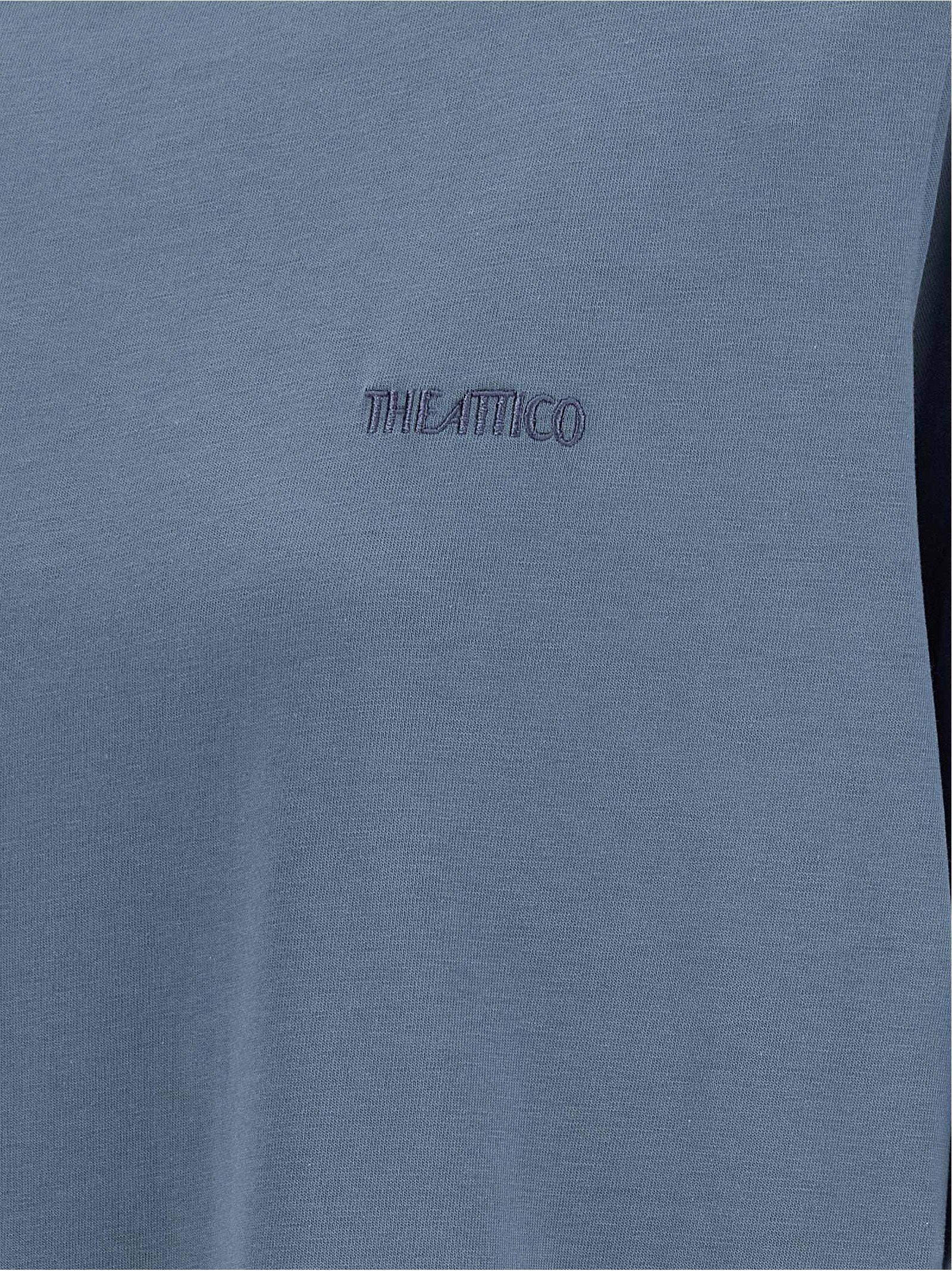 The Attico Mock-neck T-shirt Blue