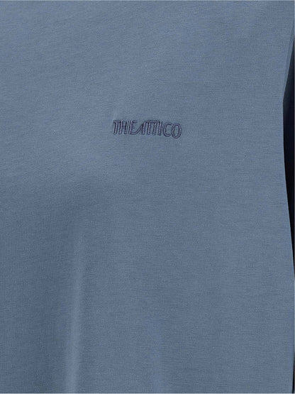 The Attico Mock-neck T-shirt Blue