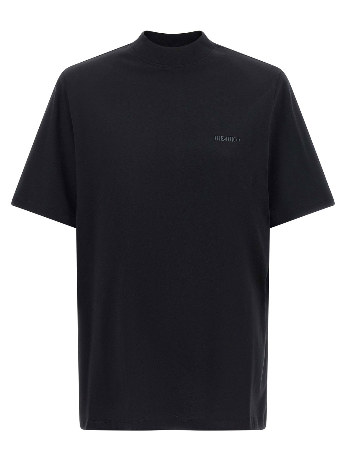 The Attico Mock-neck T-shirt Black