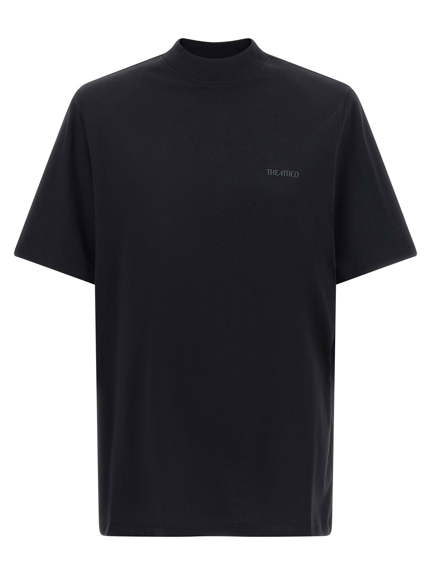 The Attico Mock-neck T-shirt Black