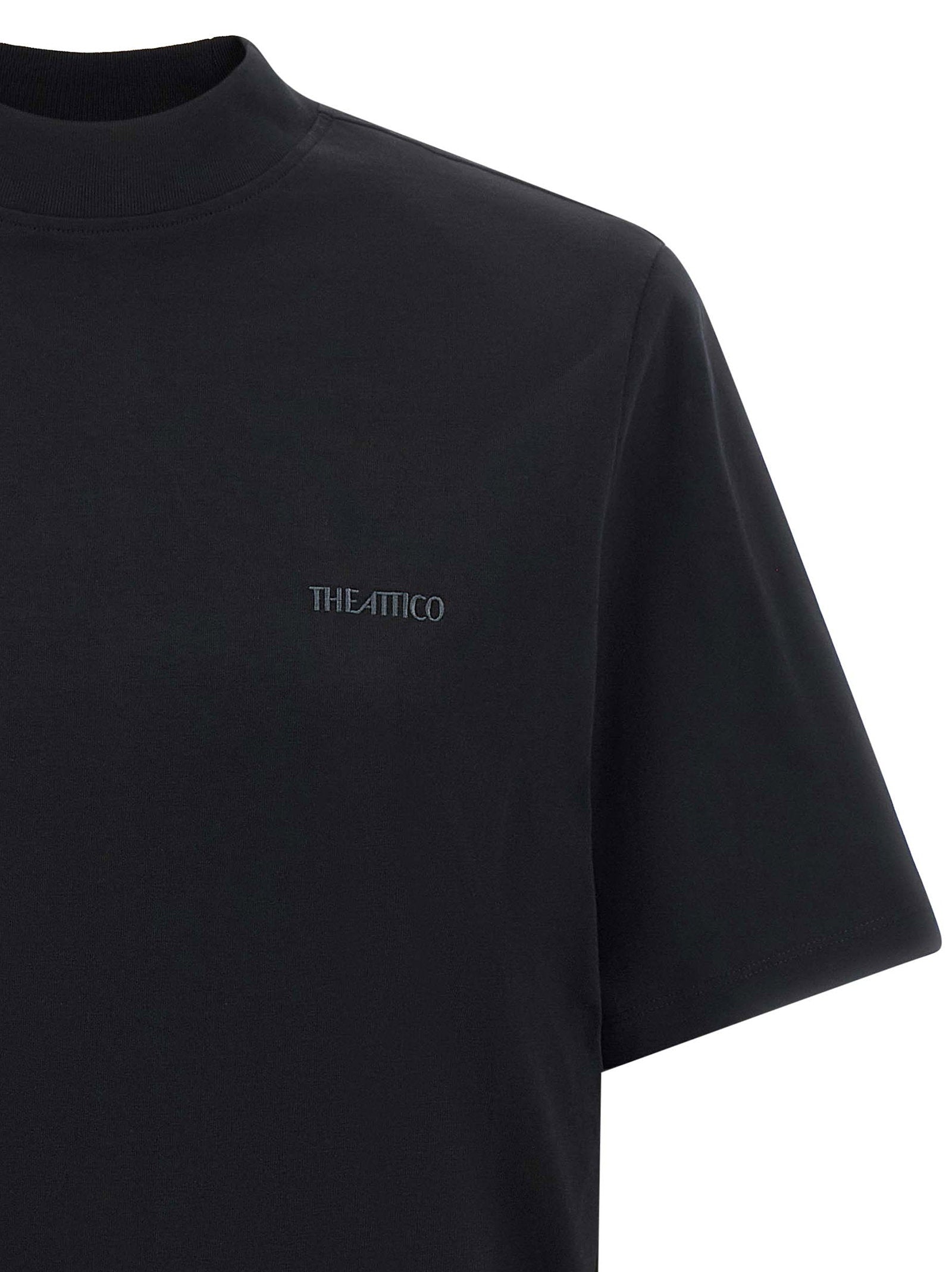 The Attico Mock-neck T-shirt Black