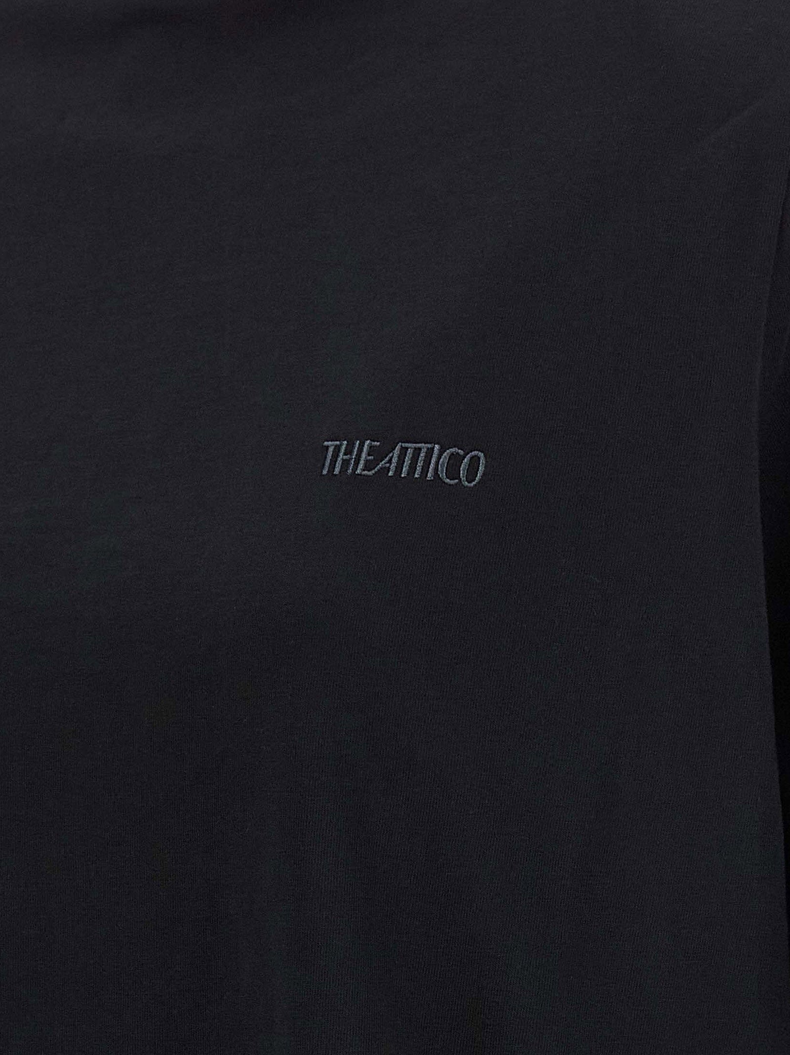 The Attico Mock-neck T-shirt Black