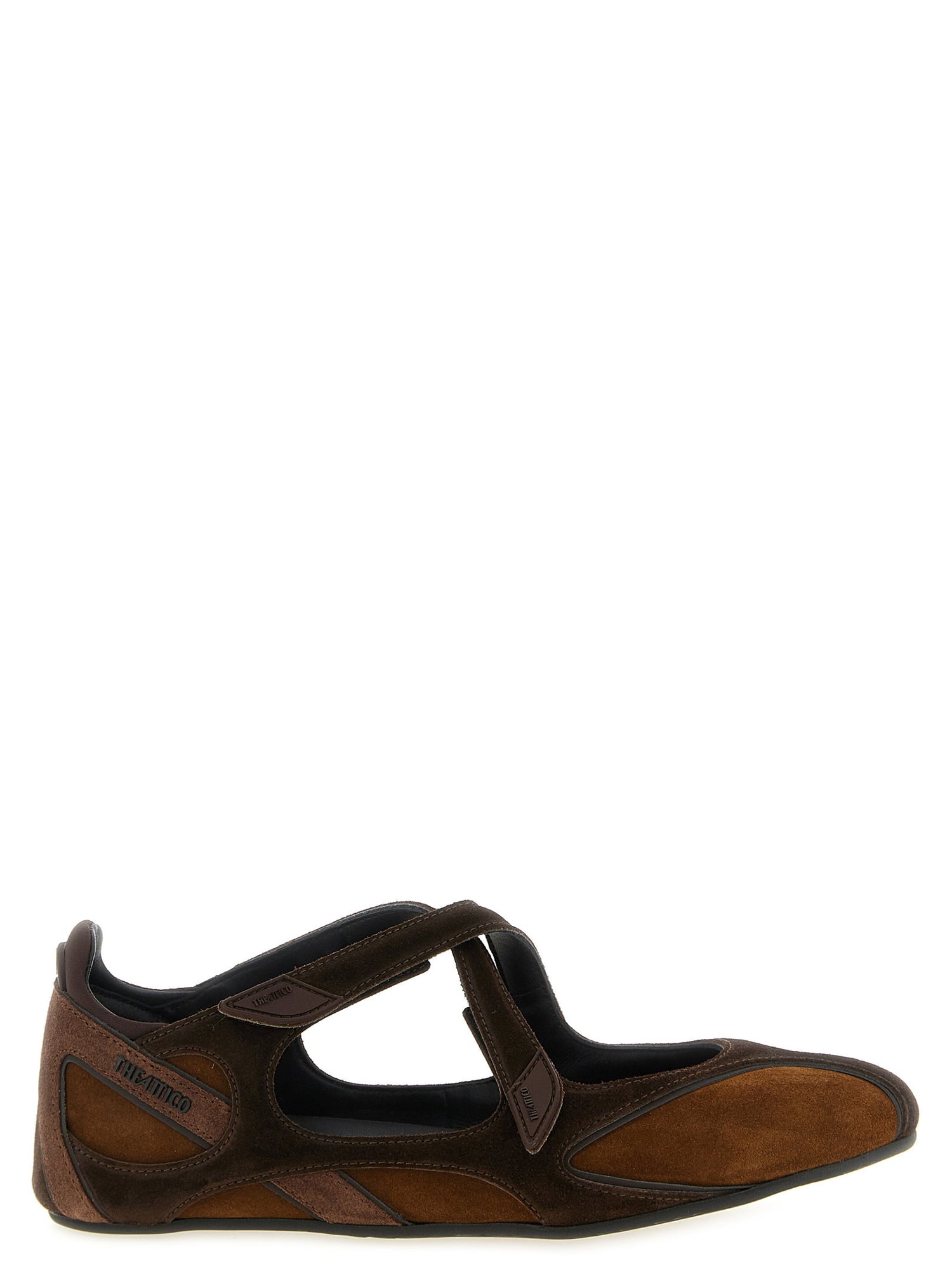 The Attico Floor 01 Ballet Flats Brown