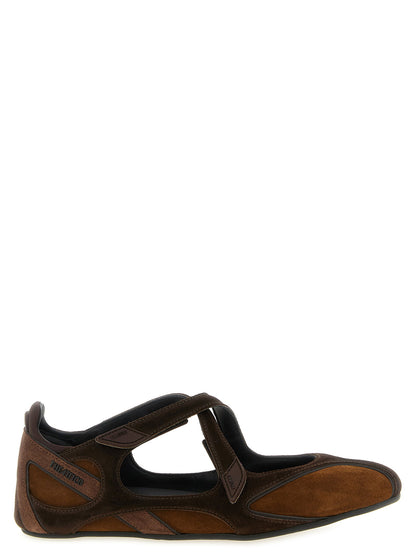 The Attico Floor 01 Ballet Flats Brown