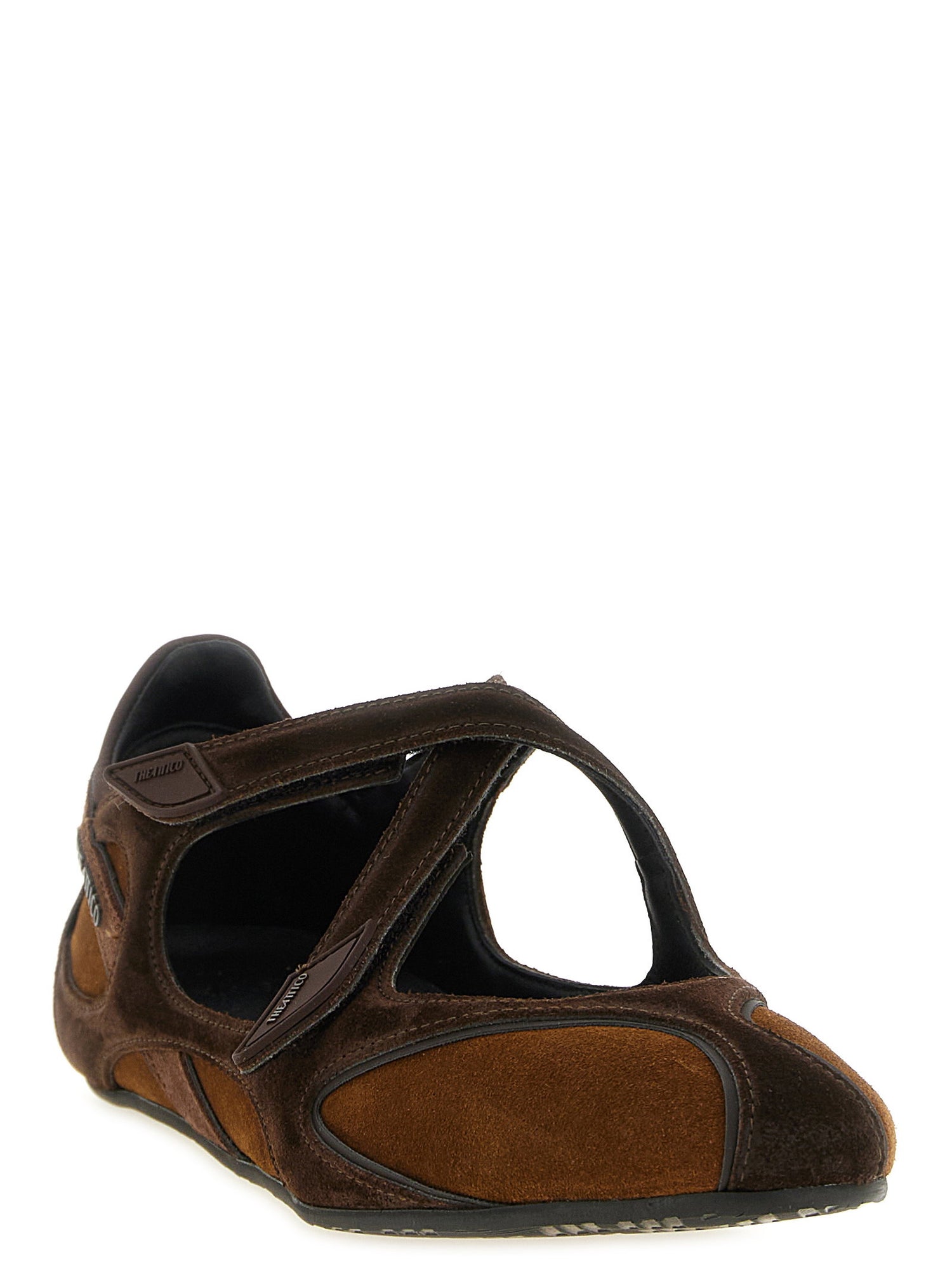 The Attico Floor 01 Ballet Flats Brown