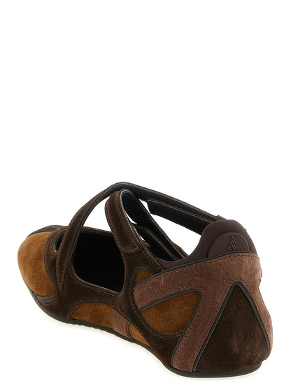 The Attico Floor 01 Ballet Flats Brown