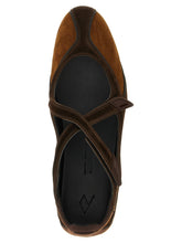 The Attico Floor 01 Ballet Flats Brown