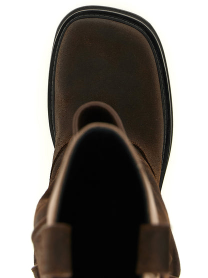 The Attico New Robin Passeggiata Boots Brown