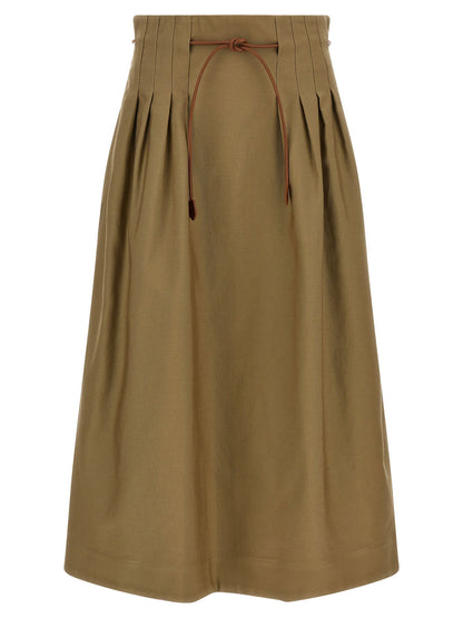 Max Mara Mxmtempio Skirt Green