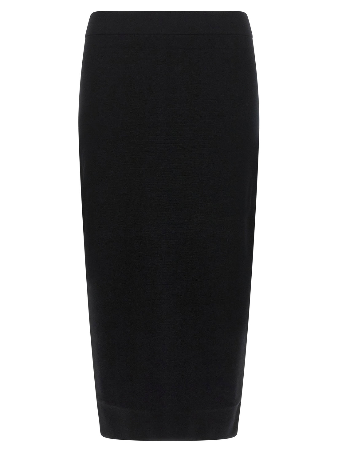 Max Mara Gamma Knit Sheath Skirt Black  