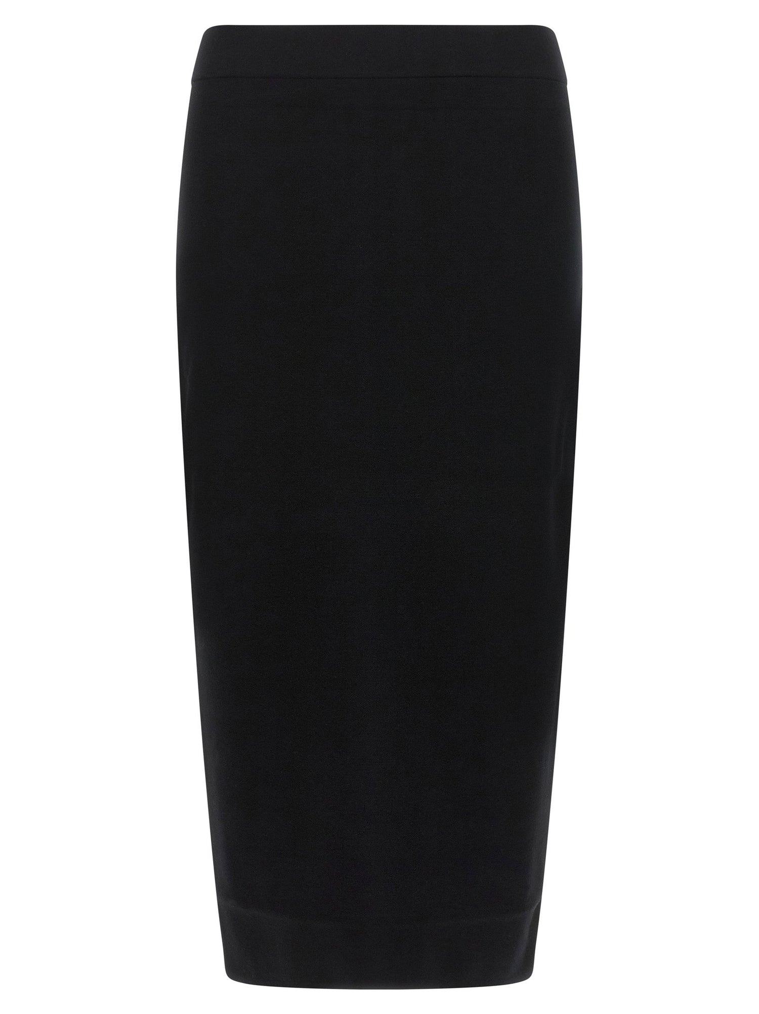 Max Mara Gamma Knit Sheath Skirt Black  