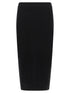 Max Mara Gamma Knit Sheath Skirt Black  