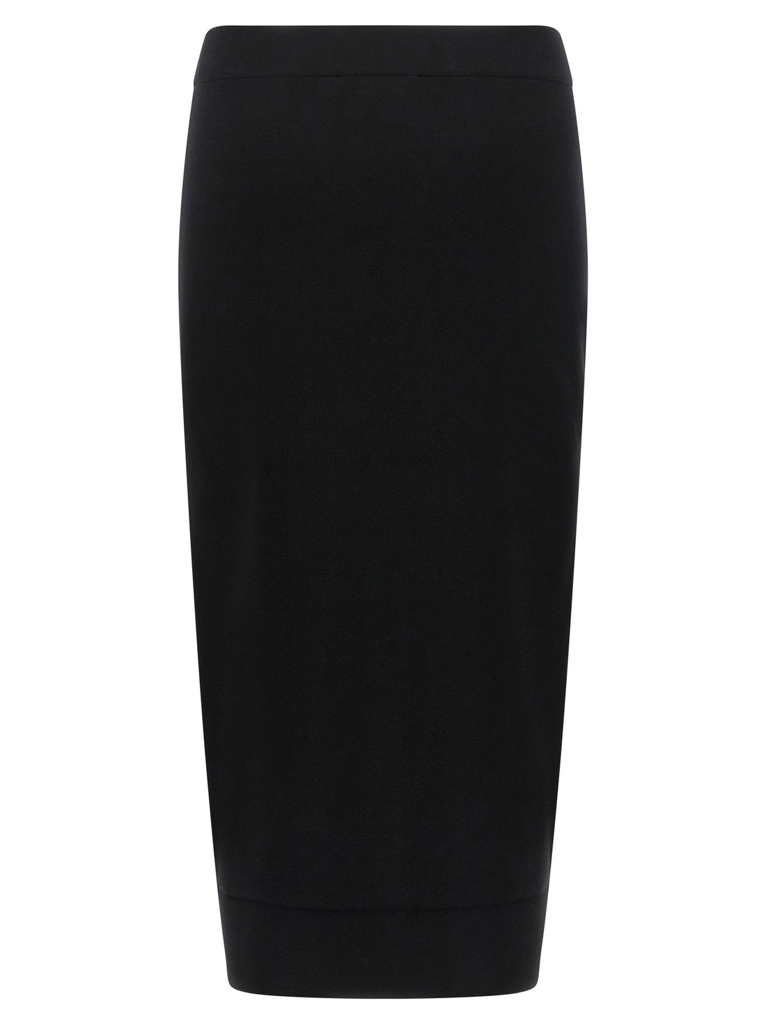 Max Mara Gamma Knit Sheath Skirt Black  