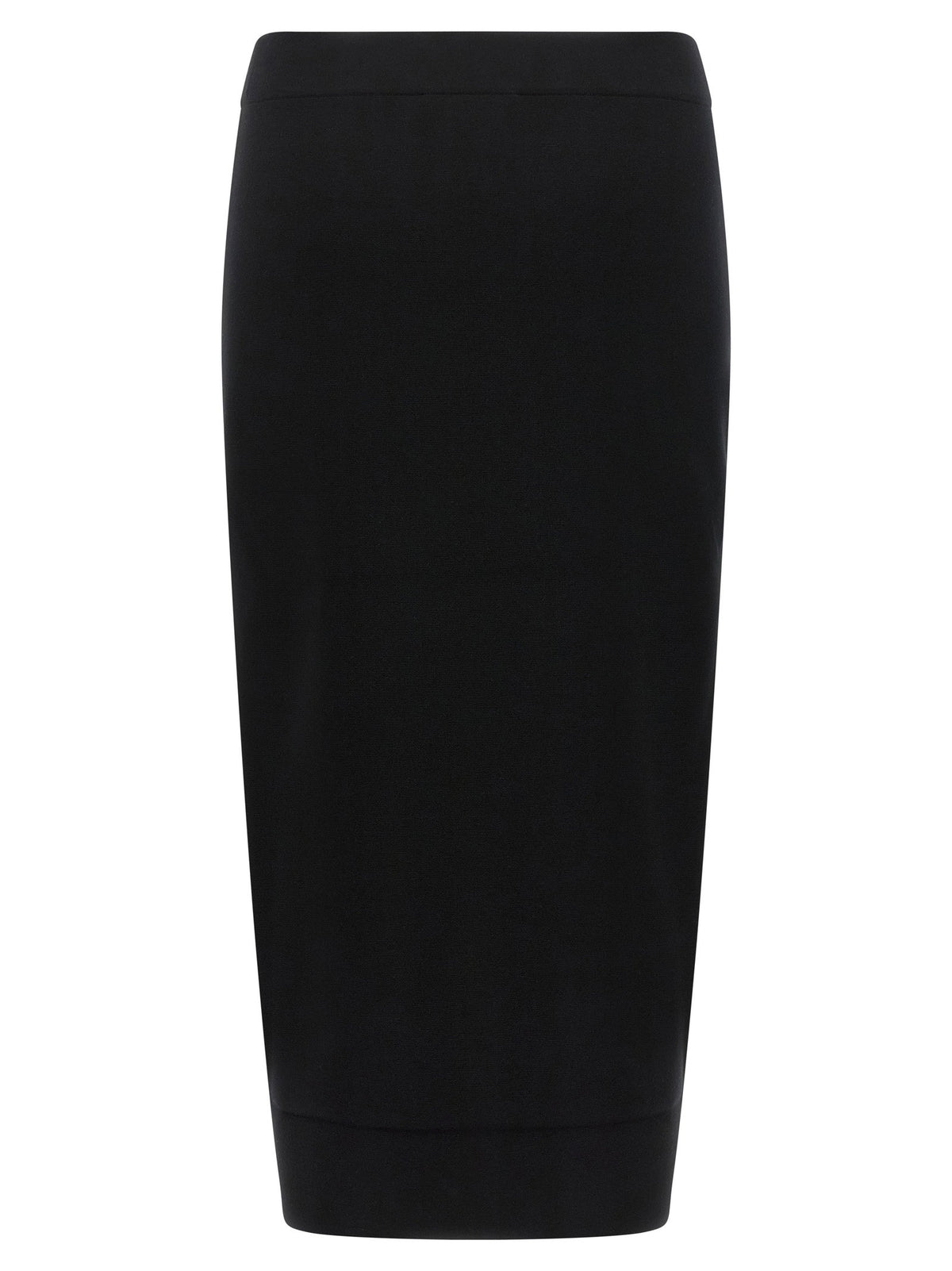 Max Mara Gamma Knit Sheath Skirt Black  