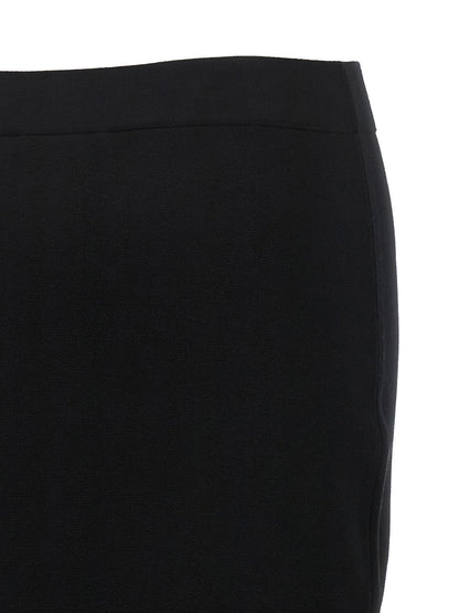 Max Mara Gamma Knit Sheath Skirt Black  