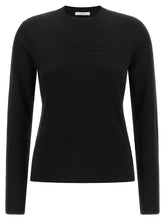 Max Mara Manto Sweater With Embossed Logo Black