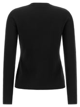 Max Mara Manto Sweater With Embossed Logo Black