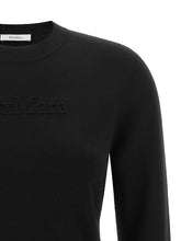 Max Mara Manto Sweater With Embossed Logo Black