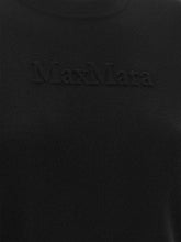 Max Mara Manto Sweater With Embossed Logo Black