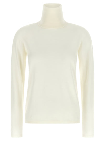 Max Mara Saluto Turtleneck Sweater White