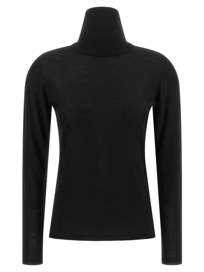 Max Mara Saluto High Neck Sweater Black