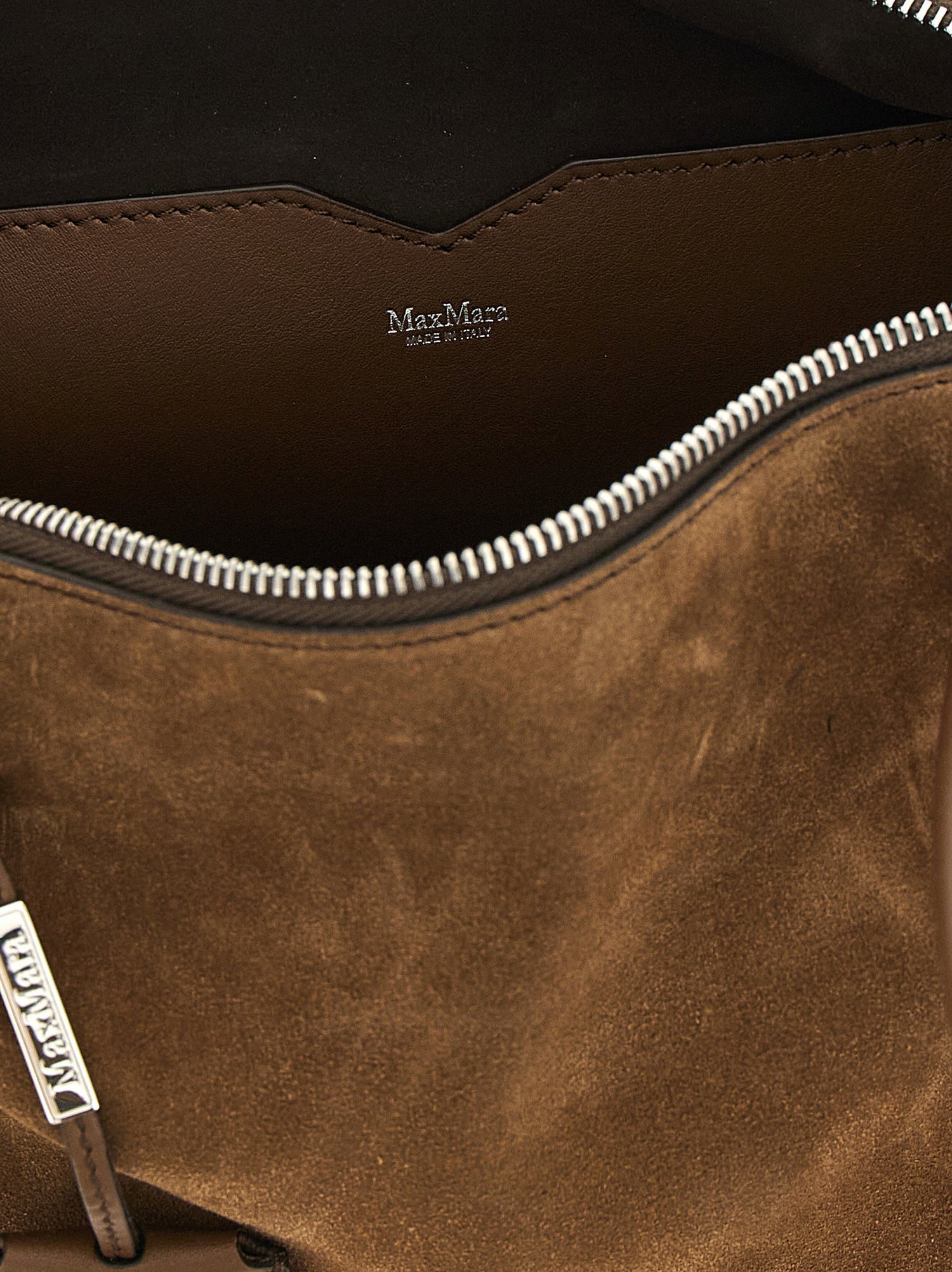 Max Mara Suede Top Case Brown