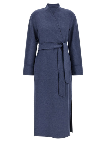 Max Mara Studio Nodo Reversible Coat Multicolor