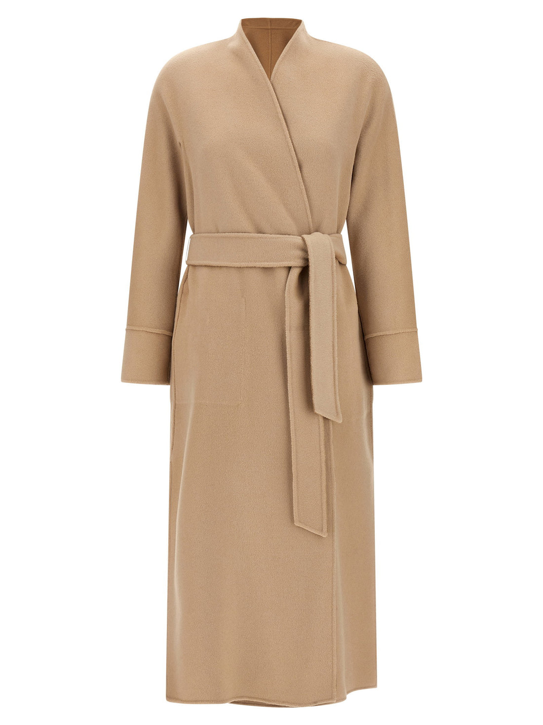 Max Mara Studio Nodo Reversible Coat Beige