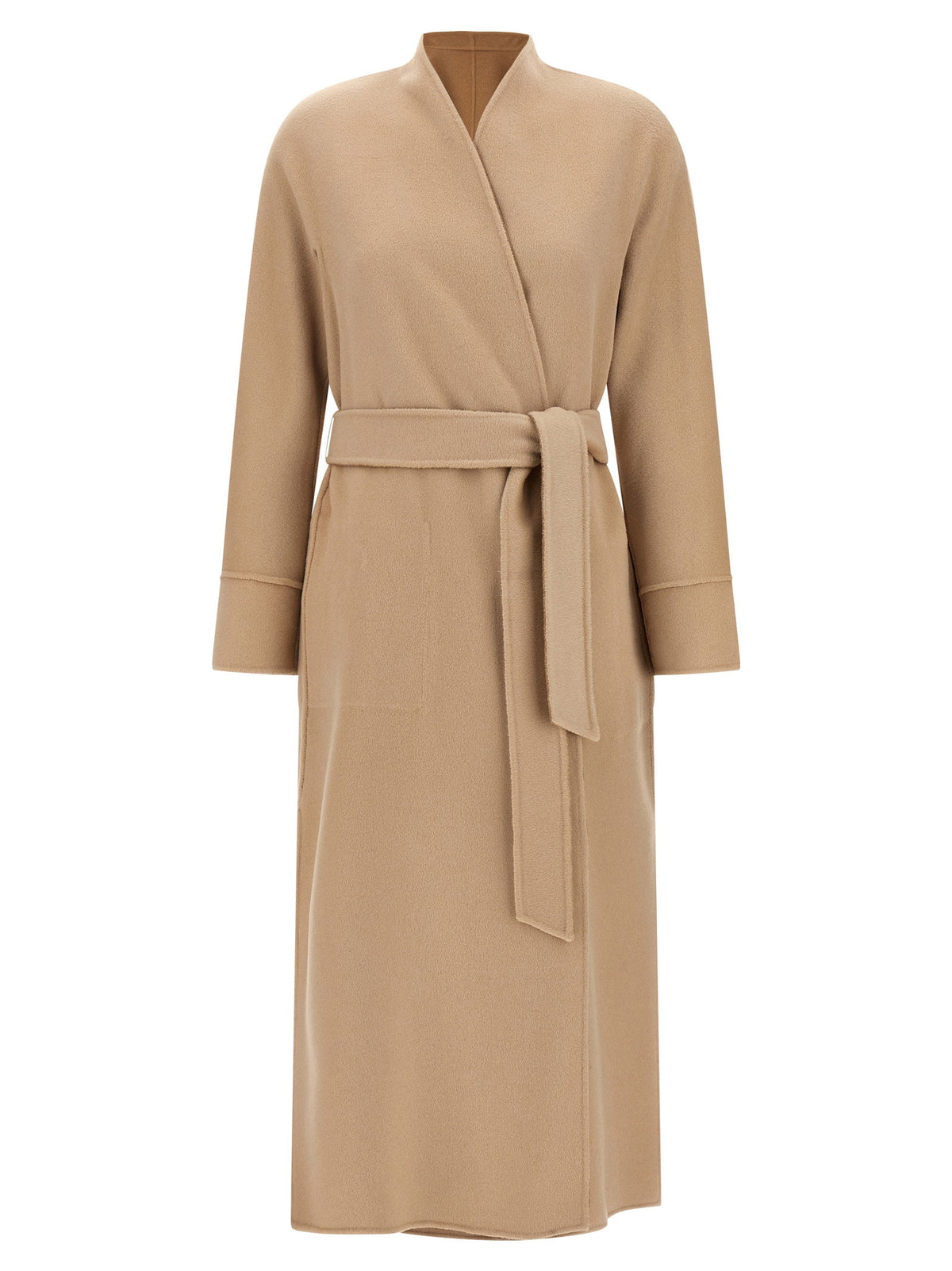 Max Mara Studio Nodo Reversible Coat Beige