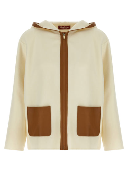 Max Mara Studio Mstcomica Coat White