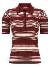 Max Mara Studio Msttallero Polo Shirt Bordeaux