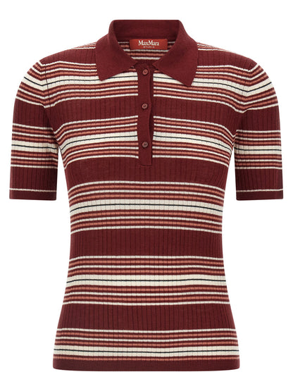 Max Mara Studio Msttallero Polo Shirt Bordeaux