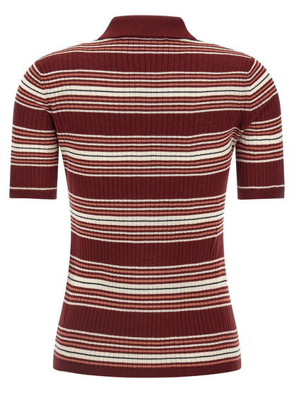 Max Mara Studio Msttallero Polo Shirt Bordeaux