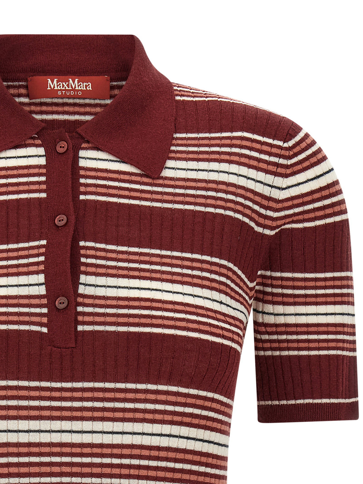 Max Mara Studio Msttallero Polo Shirt Bordeaux