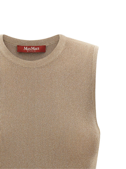 Max Mara Studio Mstsante Top Beige