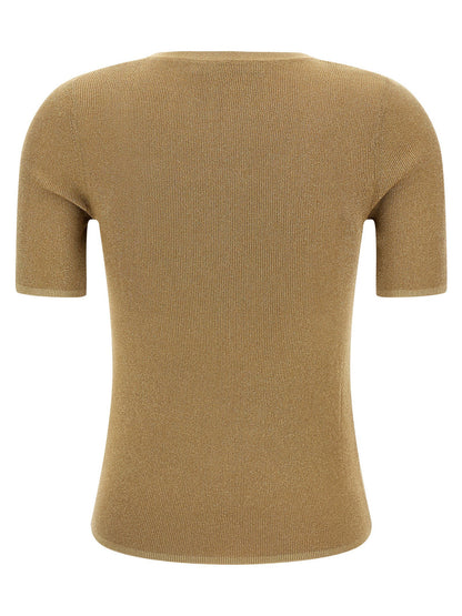 Max Mara Studio Mstsequoia T-shirt Gold