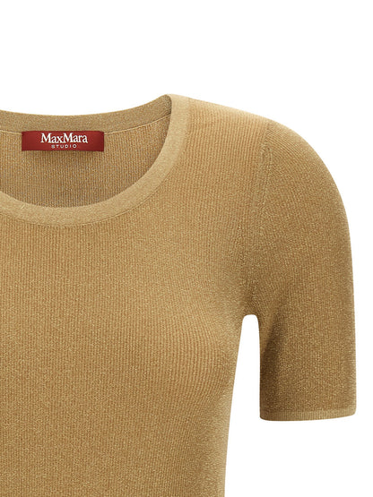 Max Mara Studio Mstsequoia T-shirt Gold
