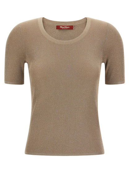 Max Mara Studio Mstsequoia T-shirt Beige