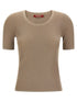 Max Mara Studio Mstsequoia T-shirt Beige