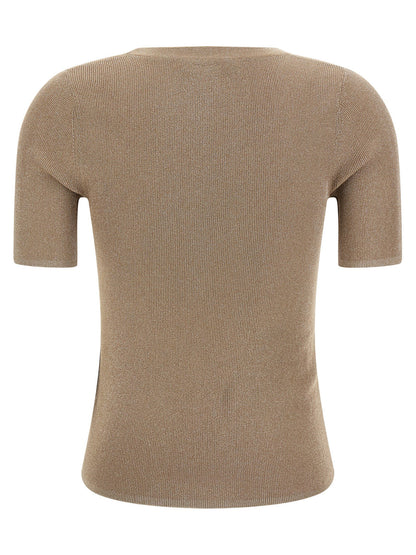 Max Mara Studio Mstsequoia T-shirt Beige