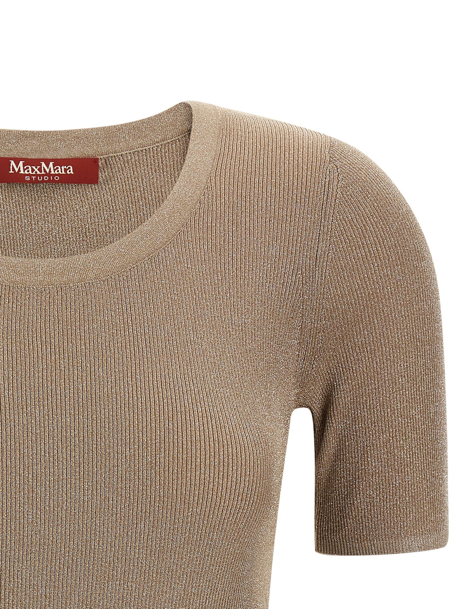 Max Mara Studio Mstsequoia T-shirt Beige