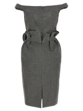 Magda Butrym 3d Flower Dress Gray