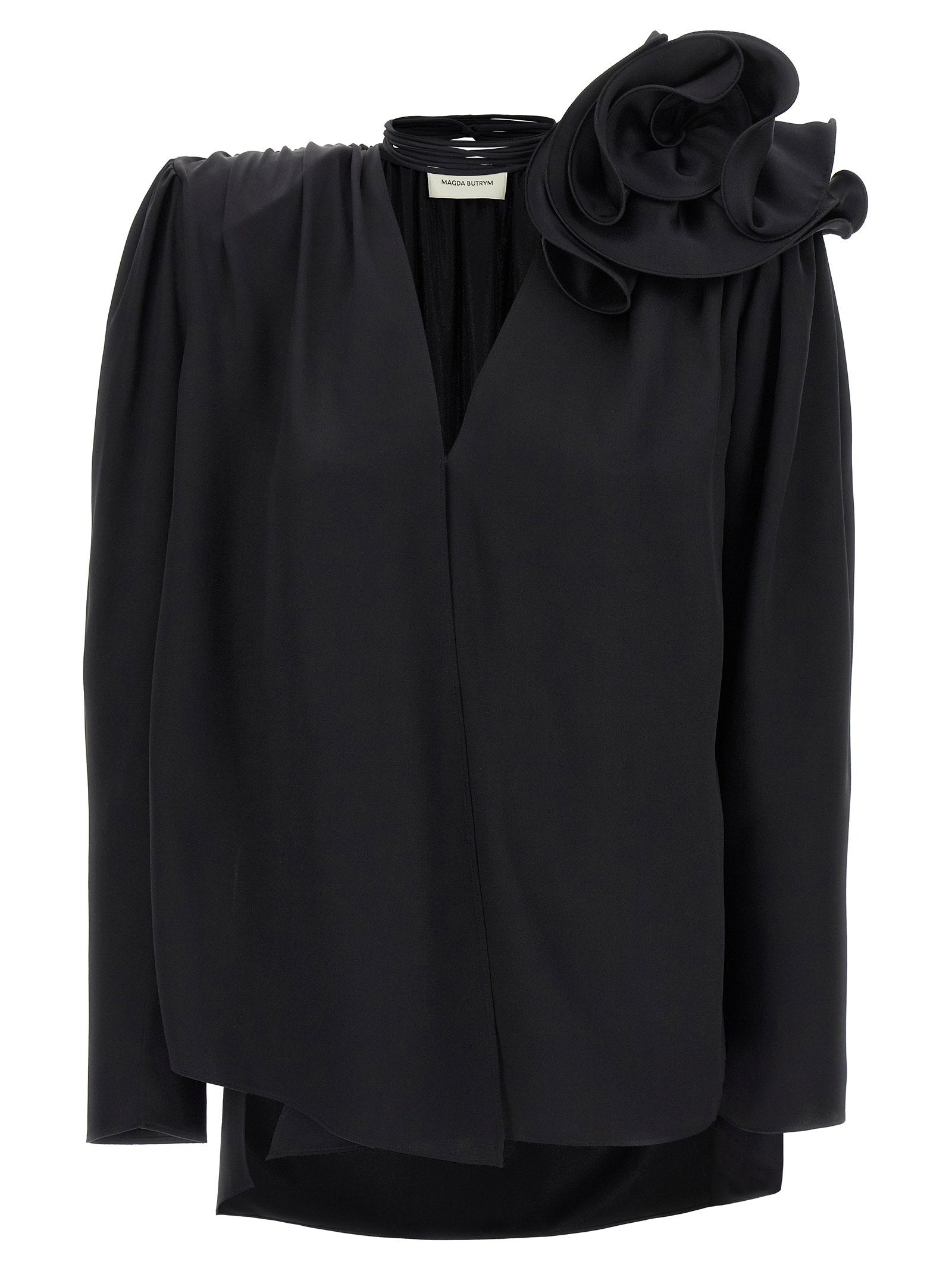 Magda Butrym Pf23 03 Blouse Black