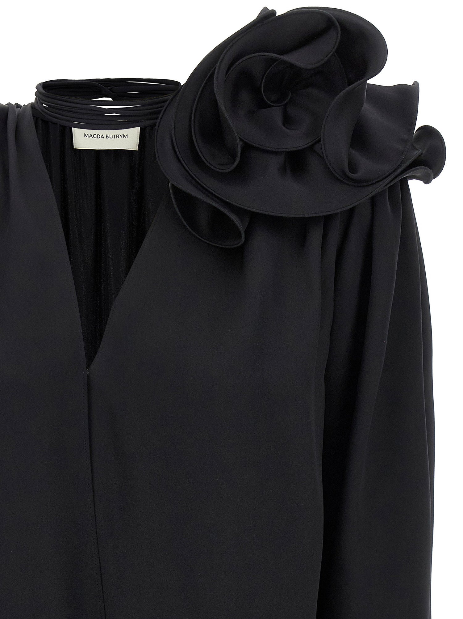 Magda Butrym Pf23 03 Blouse Black